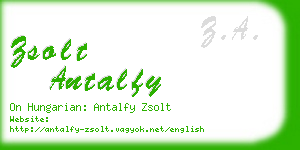 zsolt antalfy business card